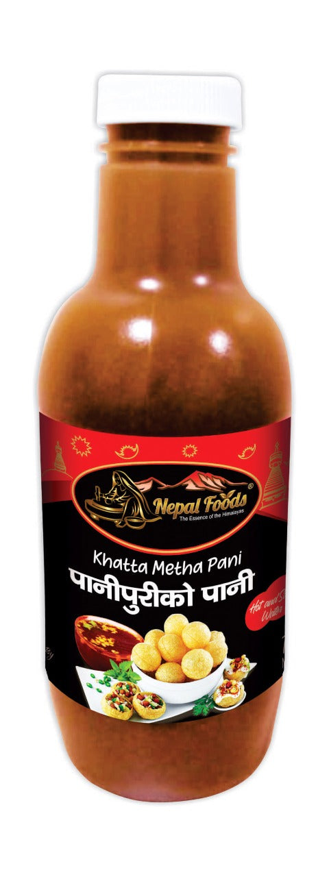 Pani Puri Water (Khatta Metha) Sweet  750ml image 0