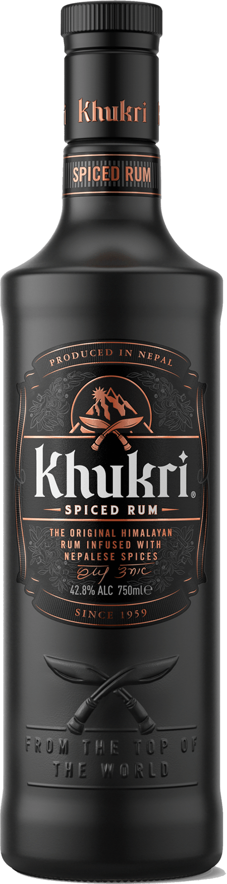 KHUKRI SPICED RUM 750ML image 0