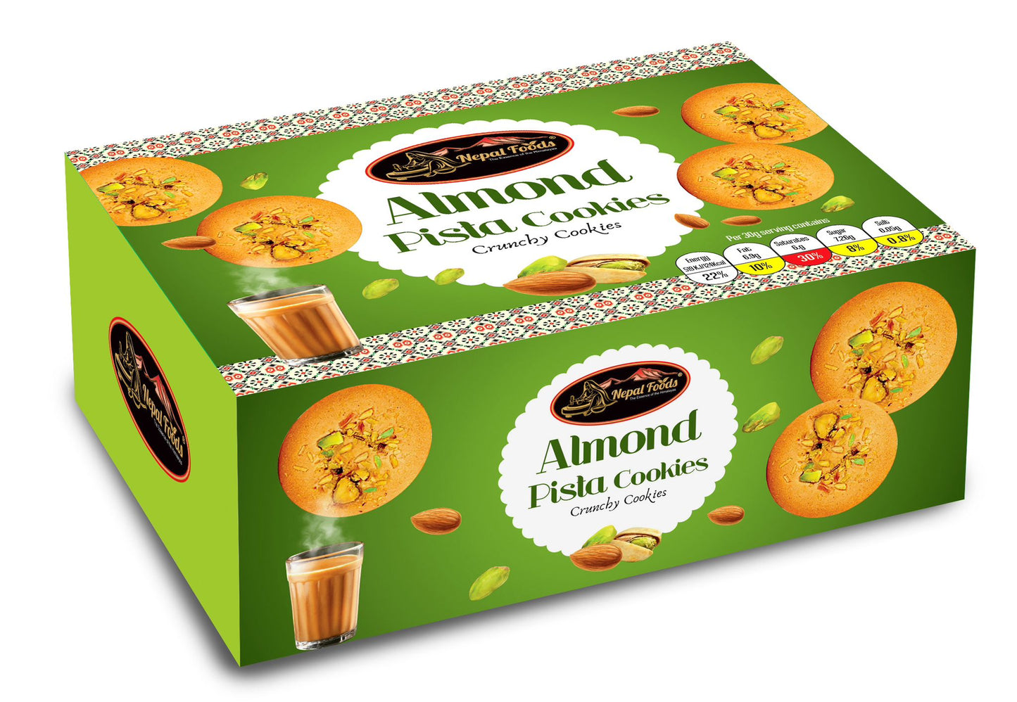 Almond Pista Cookies 180g image 0