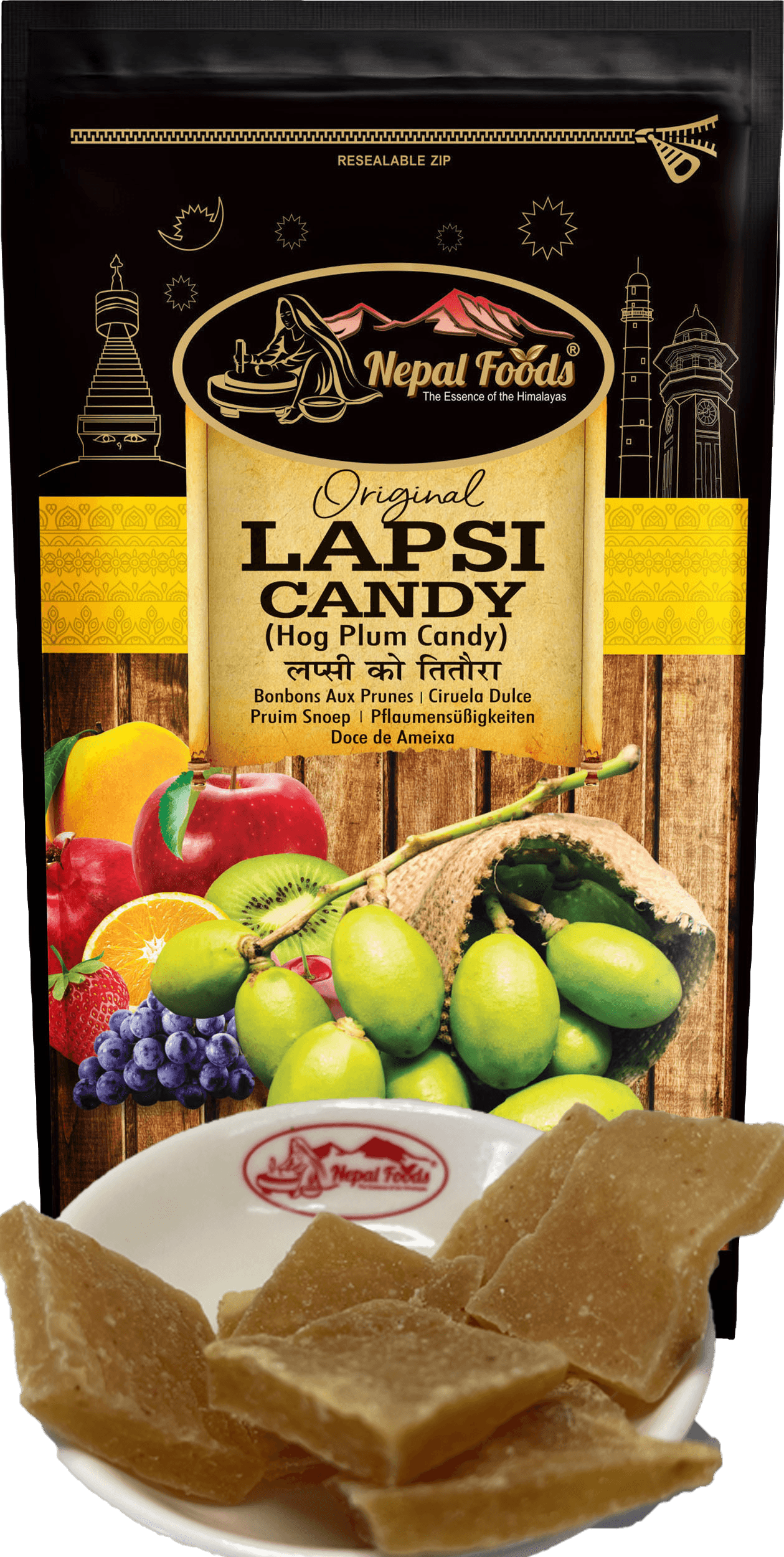 SWEET SQUARE LAPSI CANDY 80g image 0