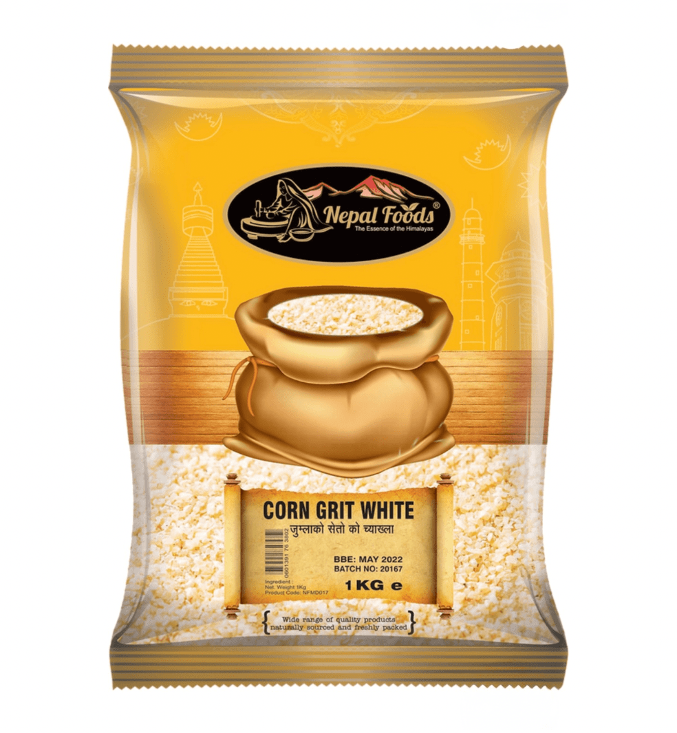 Jumla Corn Grit White 1 kg - Your Kathmandu