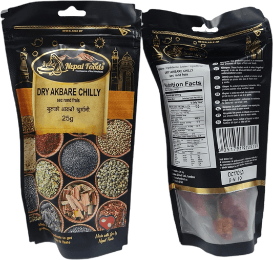 Dried Hot Akabare Chilly 25g image 0