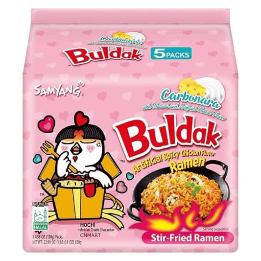 Buldak Carbonara Noodles 5 Pack  image 0