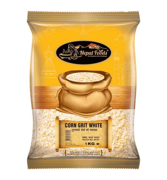 Jumla Corn Grit White 1 kg - Your Kathmandu